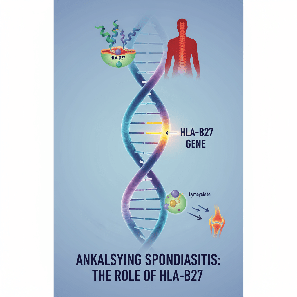 HLA-B27遗传因素示意图